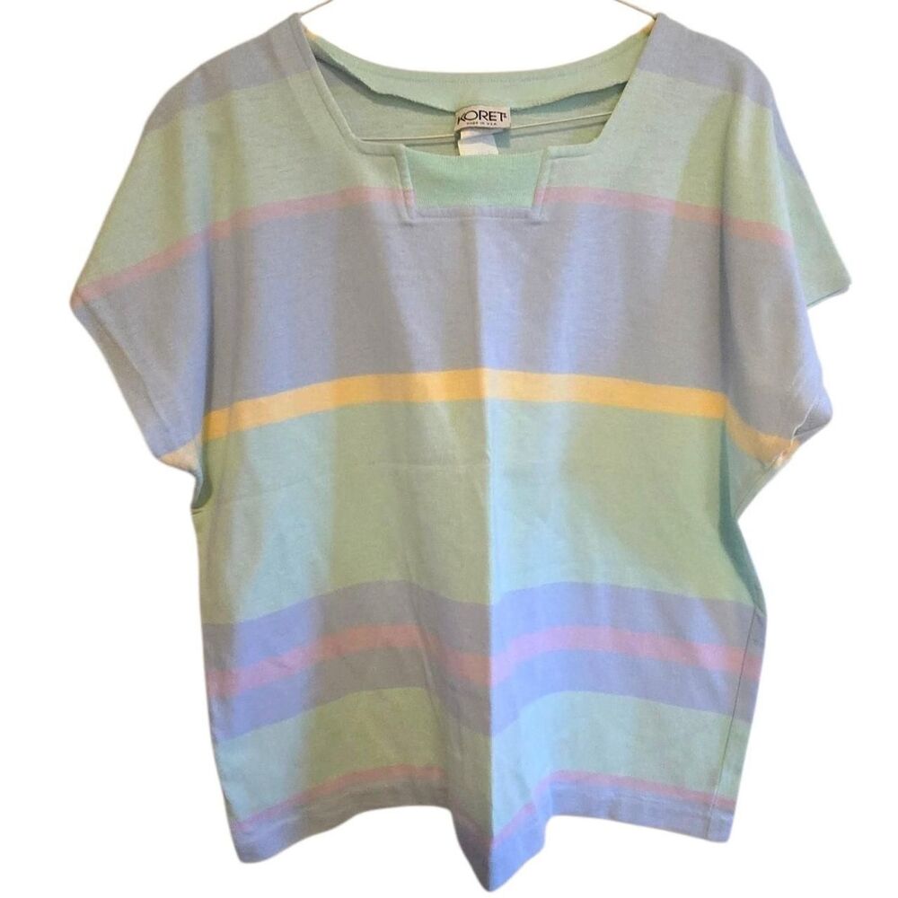 Koret Women's multi pastel 80s T-shirt